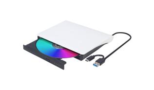 Gembird DVD+/-RW Slim USB 3.1 (czarno-biały) [DVD-USB-03-BW]