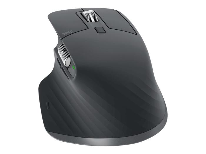 Logitech MX Master 3s Bluetooth BT (grafitowy) (optyczna, ergonomiczna, 2, 7, wbudowany akumulator) [910-006559]