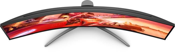 49’’ AOC AGON AG493QCX (VA zakrzywiony 1800R, 3840x1080, 400, 4/1ms, HDR400, 144Hz) (2xHDMI 2.0, DP 1.2, 3xUSB 3.0) głośniki, czarny