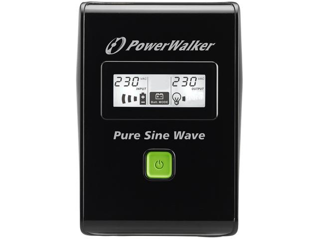 UPS POWERWALKER LINE-INTERACTIVE 800VA 2X 230V SCHUKO, PURE SINE WAVE, RJ11/45 IN/OUT, USB, LCD [VI 800 SW]