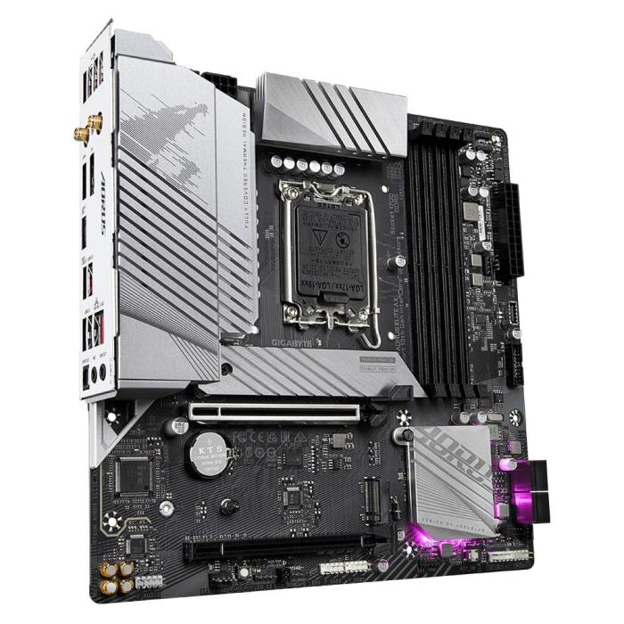 Gigabyte B760M AORUS ELITE AX (Intel B760) [S1700, 4xDDR5 do 7800MHz, (HDMI 2.1, DP 1.2) (2xM.2, 1xPCIe 4.0 x16, 1xPCIe 4.0 x16 (x4)), WiFi 6E, BT 5.3, micro ATX]