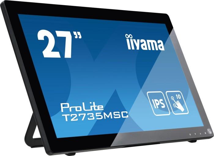 27’’ Iiyama T2735MSC-B3 (IPS dotykowy, 1920x1080, 300, 1300:1, 170/170, 25ms, 60Hz) (VGA, HDMI, DP) (VESA) głośniki, kamera, czarny