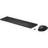HP 650 Wireless (membranowa, niskoprofilowa) (czarny) [4R013AAABB]