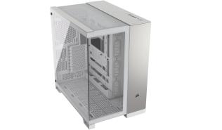 Corsair 6500X Tempered Glass White/Grey (szkło hartowane) (1x USB 3.2 Gen 2 Type-C, 4x USB 3.0, 1x Jack combo) (2x2.5, 2x3.5) [CC-9011285-WW]