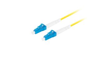 Lanberg patchcord światłowód SM LC/UPC-LC/UPC SIMPLEX 3mm LSZH G657A1 żółty (2m) [FO-LULU-SS11-0020-YE]