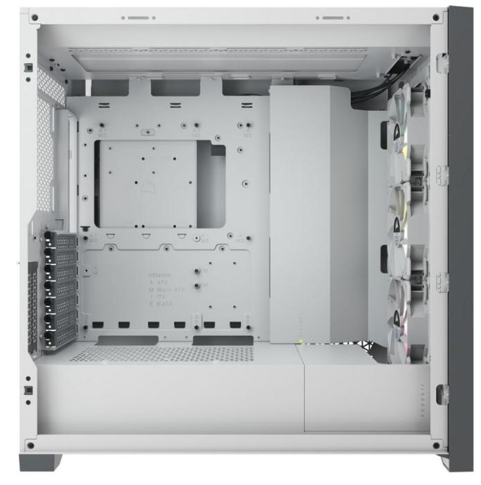 Corsair iCUE 5000X RGB Mid-Tower ATX Tempered Glass White QL Edition (szkło hartowane) (1x USB-C 3.1, 3x USB 3.0) (4x2.5, 2x3.5) [CC-9011233-WW]