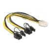Tec rozdzielacz zasilania 1 x PCI-E 6-pin / 2 x PCI-E 8-pin [Tec0008]