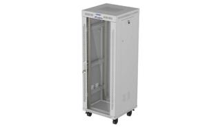 Lanberg szafa rack stojąca 19 32U 600x600 drzwi szklane LCD (szary) [FF01-6632-12SL]