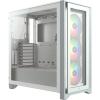 Corsair iCUE 4000X RGB TG Mid Tower (biały) (szkło hartowane) (1x USB 3.0, 1x USB-C 3.1) [CC-9011205-WW]