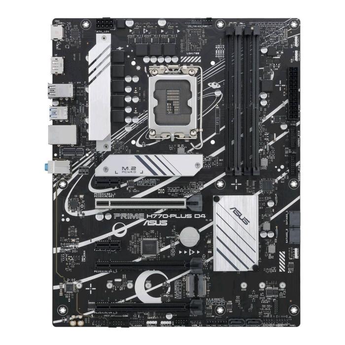 Asus PRIME H770-PLUS D4 (Intel H770) [S1700, 4xDDR4 do 5066MHz, (HDMI 2.1, DP 1.4) (3xM.2, 1xPCIe 5.0 x16, 2xPCIe 4.0 x4, 2xPCIe 3.0 x1), ATX]