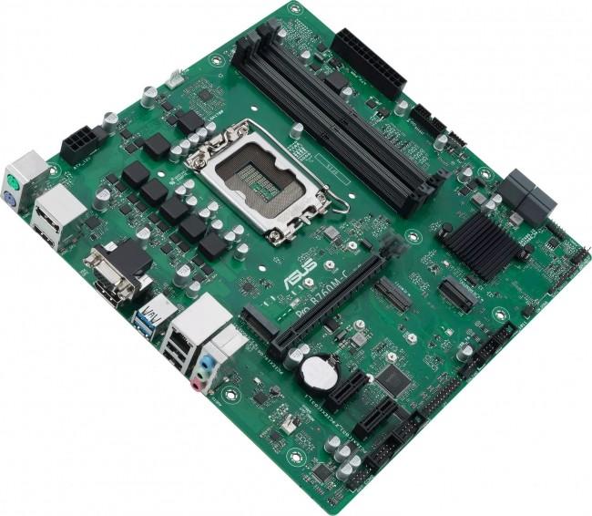 Asus PRO B760M-C-CSM (Intel B760) [S1700, 4xDDR5 do 6200MHz, (VGA, HDMI 2.1, 2xDP 1.4) (2xM.2, 1xPCIe 4.0 x16, 2xPCIe 3.0 x1), micro ATX]