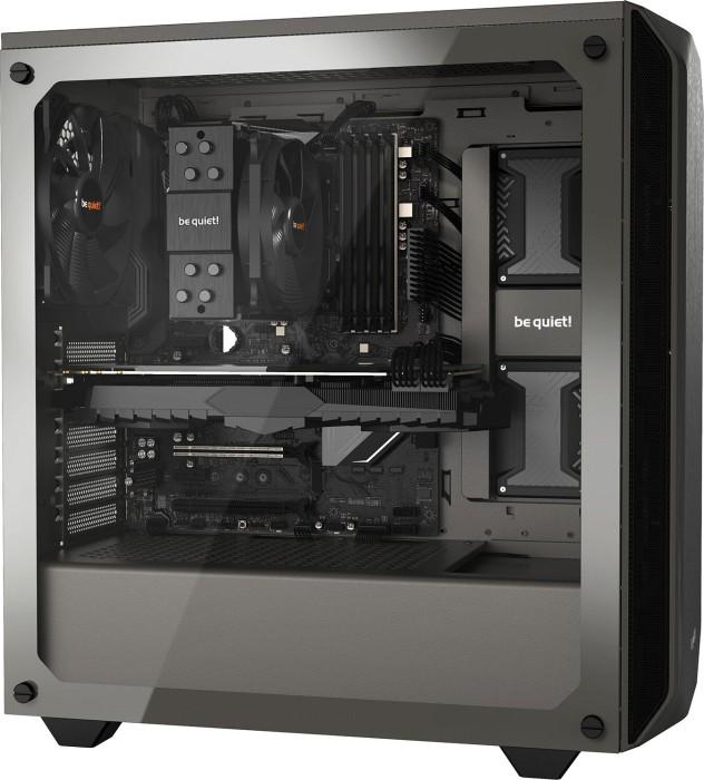 be quiet! Pure Base 500 Window Metallic Gray ATX Midi z oknem (szkło hartowane) (2xUSB 3.2 Gen1) (5x2.5, 2x3.5/2.5) [BGW36]