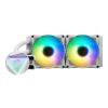 MSI MAG CoreLiquid 240R V2 White CPU cooler (2x120 mm, 4-pin PWM + 3-pin ARGB, ARGB) (wodne) [306-7ZW1B50-813]