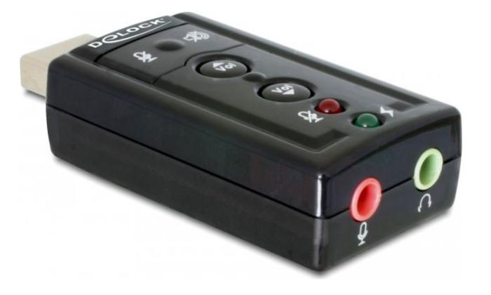 Delock karta dźwiękowa 7.1 (USB 2.0) [61645]