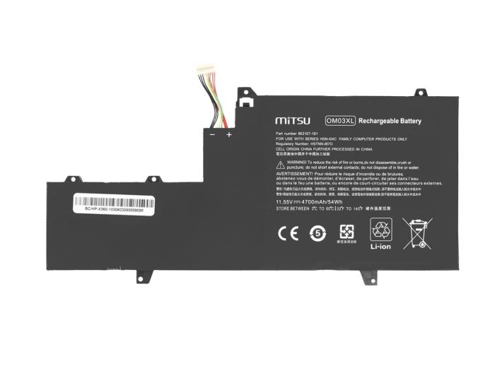 Mitsu bateria HP Elitebook x360, 1030 G2 11.55V, 4700mAh (54Wh) 3 ogniwa [BC/HP-X360-1030]