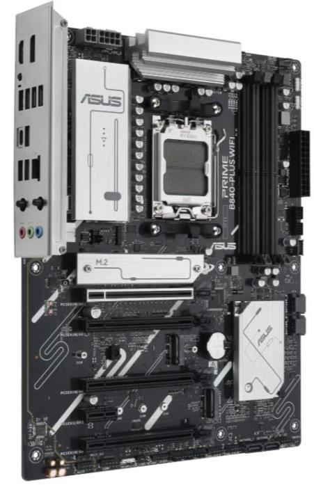 Asus PRIME B840-PLUS WIFI (AMD B840) [AM5, 4xDDR5 do 7600MHz, (HDMI 2.1, DP 1.4a) (3xM.2, 1xPCIe 4.0 x16, 1xPCIe 3.0 x16 (x4), 2xPCIe 3.0 x16 (x1), 1xPCIe 3.0 x1), WiFi 6E, BT 5.3, micro ATX]
