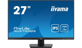 (27) Iiyama ProLite XU2793QS-B6 (IPS LED, 2560x1440, 250, 1300:1, 1ms, 100Hz) (HDMI, DP), głośniki (2x2W), czarny