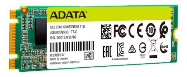 Adata Ultimate SU650 256GB SSD M.2 2280 SATA TLC (TBW 140TB) (520/460 MB/s) [ASU650NS38-256GT-C]