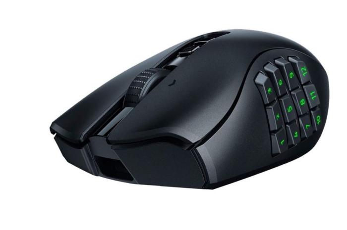 Razer Naga V2 Pro Wireless/Bluetooth 30000dpi 70G (optyczna, USB, 1, 20) [RZ01-04400100-R3G1]