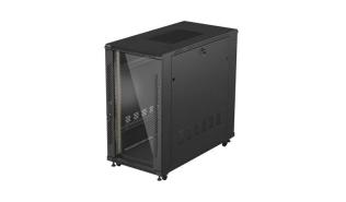 Lanberg szafa rack stojąca 19 22U 600x1200 drzwi przeszklone (czarny) [FF01-6222-12B]