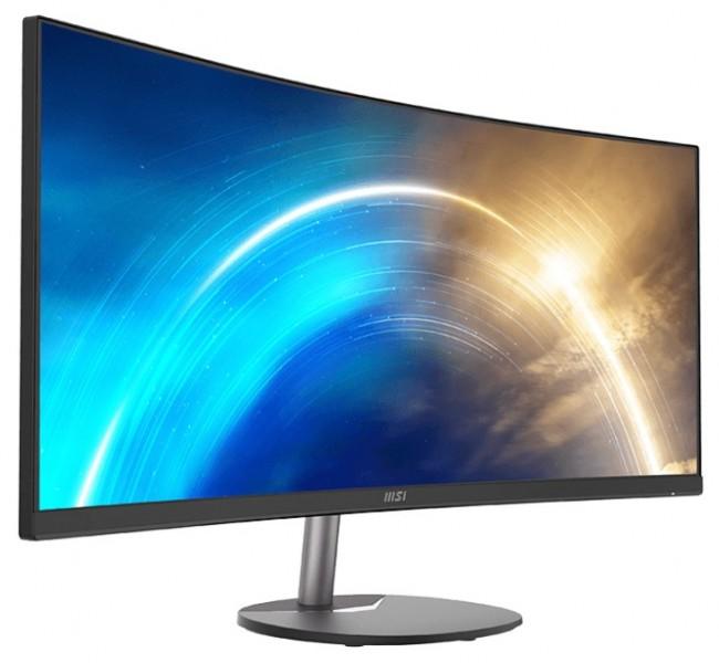 34’’ MSI PRO MP341CQ (VA zakrzywiony 1500R, 3440x1440, 300, 1ms, 100Hz) (2xHDMI 2.0, DP) głośniki, czarny