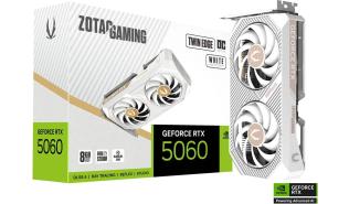 GeForce RTX5060 Zotac 8GB GDDR7 Twin Edge OC White [ZT-B50600Q-10M] (1xHDMI 2.1b, 3xDP 2.1b) (128-bit, PCIe 5.0)