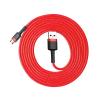 Baseus kabel szybkiego ładowania i transmisji (Quick Charge 3.0 2.4A) USB micro (M) / USB (M) (2.0 m) (czerwony) [CAMKLF-C09]