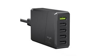 Green Cell Quick Charge 3.0 Uniwersalna ładowarka (zasilacz) sieciowa 230V / 5xUSB-A (52W) [CHARGC05]