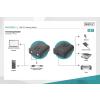 Przełącznik Digitus USB 2.0, 2 PC - 1 Urządzenie, samozasilający [DA-70135-3]
