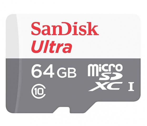 Secure Digital 64GB Sandisk Micro SDXC Ultra UHS-I Class 10 + adapter (120MB/s) [SDSQUA4-064G-GN6IA]