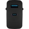 Ładowarka sieciowa Natec Ribera GaN 65W Quick Charge 3.0 1xUSB-C/1xUSB-A (5V-20V/3.25A/65W) (do laptopów z Power Delivery) (czarny) [NUC-2145]