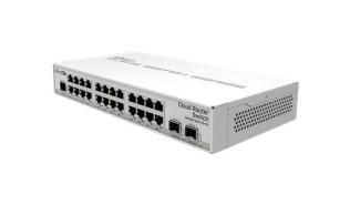 Mikrotik 24xGig LAN 2xSFP+ Dual boot Desktop case managed switch [CRS326-24G-2S+IN]