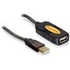 Delock Repeater USB (przedłużacz aktywny) (5.0 m) czarny [82308]
