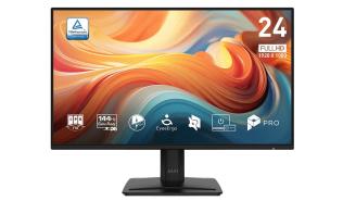 (24) 23.8 MSI PRO MP242 E14A (IPS, 1920x1080, 300 cd/m2, 1ms MPRT, 1500:1 / 100M:1, 91% DCI-P3, HDR Ready, 144Hz) (1xHDMI 2.0b, 1xDP 1.2a, 1xVGA, minijack) głośniki 2x2W, brak Pivota, VESA 100x100