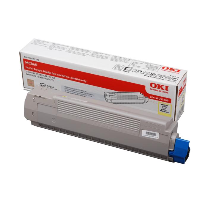44059209 - Toner OKI yellow 10 000str MC860