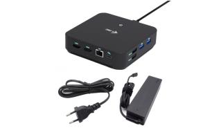 Stacja dokująca I-TEC USB-C DS 2 x HDMI 1x DP 1x GLAN 1x USB-C 3.2 3x USB-A 3.2 2x USB 2.0 1x 3.5mm Audio/Mic 1x 100W USB-C Power Delivery + Charger [C31TRIVIDPRO100W]
