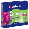 CD-RW Verbatim 700MB x8-12 5-pack Slim [43167]