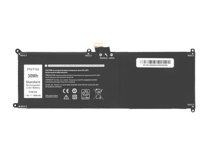 Mitsu bateria Dell Latitude 12 7275, XPS 12 9250 7.4V/7.6V, 3900mAh (30Wh) 2 ogniwa [BC/DE-9250]