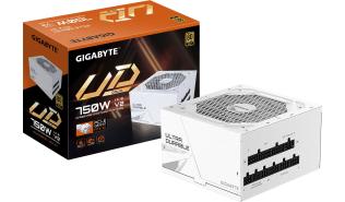 Gigabyte (750W) (1x120mm) Modularny 80+Gold (CPU 2x8pin) (PCI-E 4x8pin, 1x16pin) (3xMolex, 8xSATA) [GP-UD750GM PG5 V2 ICE]