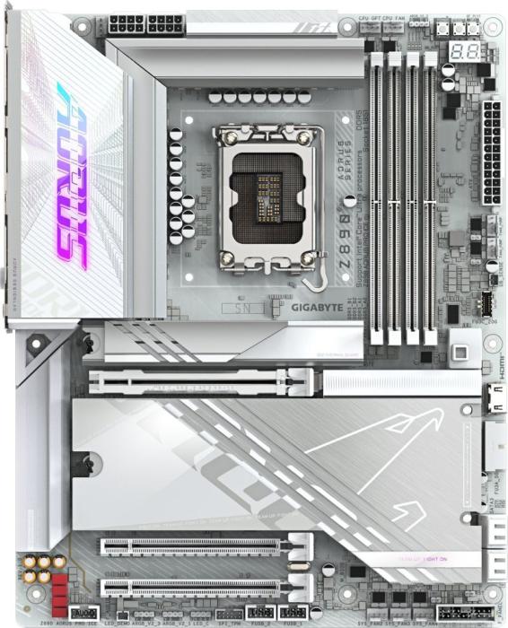 Gigabyte Z890 AORUS PRO ICE [S1851, 4xDDR5 do 9500MHz, (5xM.2, 1xPCIe 5.0 x16, 2xPCIe 4.0 x16), WiFi7, BT5.4, ATX]