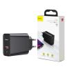 Baseus Quick Charge 4.0 uniwersalna ładowarka (zasilacz) sieciowa 230V / 1xUSB, 1xUSB-C (max. 5V 5A 30W) [CCFS-C01]