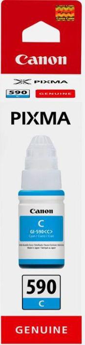 Canon GI-590C Cyan Ink Bottle [1604C001] -  cyan, oryginalny wkład z atramentem Canon, 70 ml, 7000 stron (Canon PIXMA G1500, G2500, G3500, G4500, G1510, G2510, G3510, G4510)