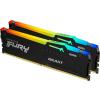 DDR5 64GB (2x32GB) 6000 MHz Kingston Fury Beast Black RGB EXPO CL30 30-36-36 1.4V [KF560C30BBEAK2-64]