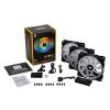 Corsair LL120 RGB LED Static Pressure PWM (3x120 mm) czarny [CO-9050072-WW]
