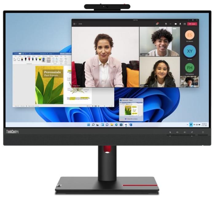 24’’ Lenovo ThinkCentre Tiny-in-One 24 Gen5 (IPS LED, 1920x1080, 250, 6/4ms, 99%sRGB, 60Hz) (HDMI 1.4, DP 1.2, 2xUSB 3.2) pivot, głośniki (2x3W), czarny [12NAGAT1EU]