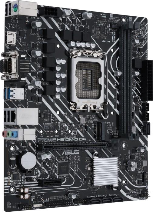 Asus PRIME H610M-D D4 (Intel H610) [S1700, 2xDDR4 do 3200MHz, (VGA, HDMI 2.1, COM) (1xM.2, 1xPCIe 4.0 x16, 1xPCIe 3.0 x1), micro ATX]