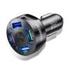 Tkey Ładowarka samochodowa QuickCharge 3.0 (QC 3.0) LED (12-32V) (9V/12V 1.8A, 5V 7A) 48W 4xUSB [BK-358]