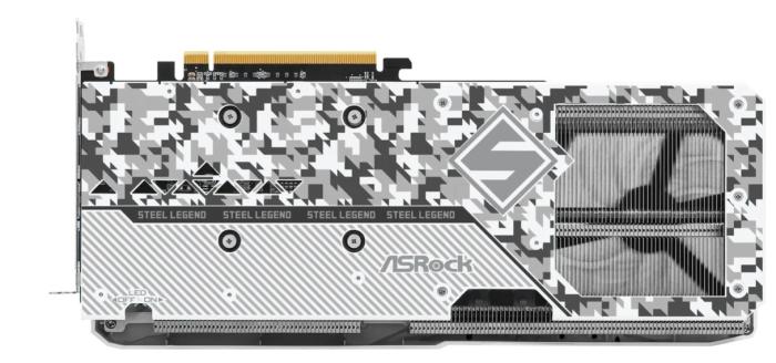 Radeon RX 7600XT Asrock 16GB GDDR6 Steel Legend OC [RX7600XT SL 16GO] (1xHDMI 2.1, 3xDP 1.4a) (128-bit, PCI-E 4.0)