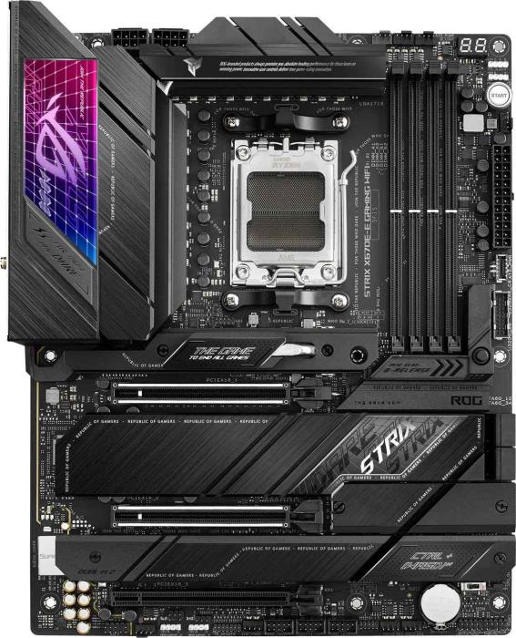 Asus ROG STRIX X670E-E GAMING (AMD X670) [AM5, 4xDDR5 do 8000MHz, (HDMI 2.1, DP 1.4) (4xM.2, 2xPCIe 5.0 x16, 1xPCIe 4.0 x16 (x4)), ATX]