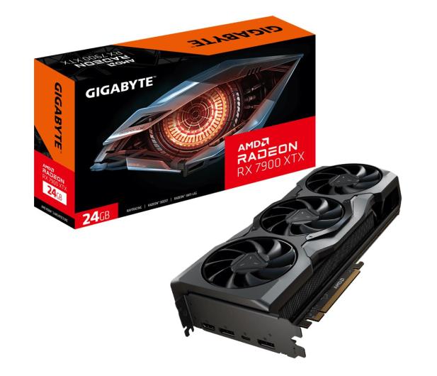 Radeon RX 7900XTX Gigabyte 24GB GDDR6 [GV-R79XTX-24GC-B] (1xHDMI 2.1, 2xDP 2.1, 1xUSB-C) (384-bit, PCI-E 4.0)